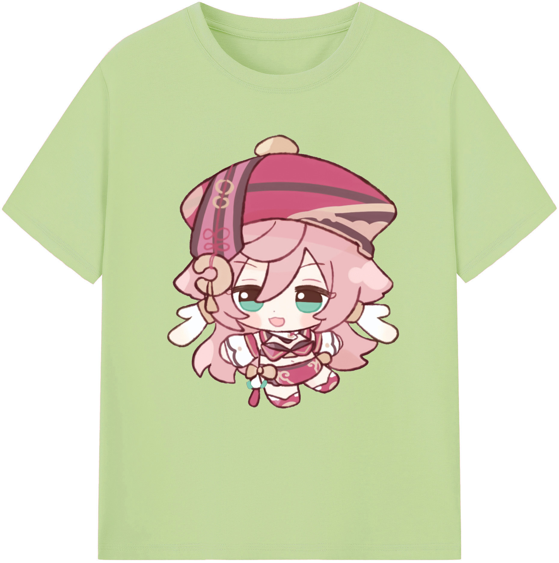 げんし神 ヤンフェイ genshin Yanfei 綿100％半袖Tシャツ（フロントプリント）